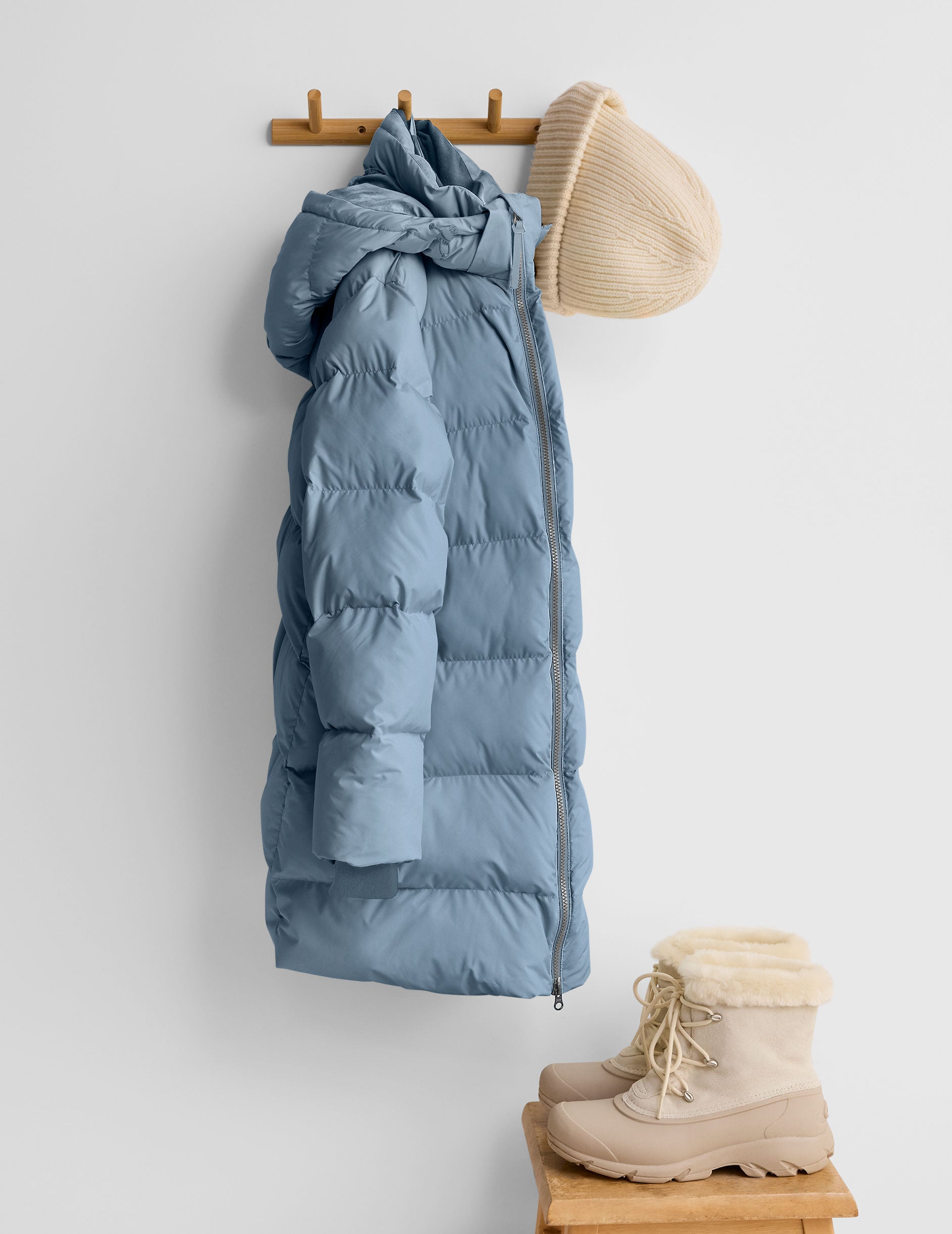 Warm Up Mid Length Puffer Jacket - Image 12
