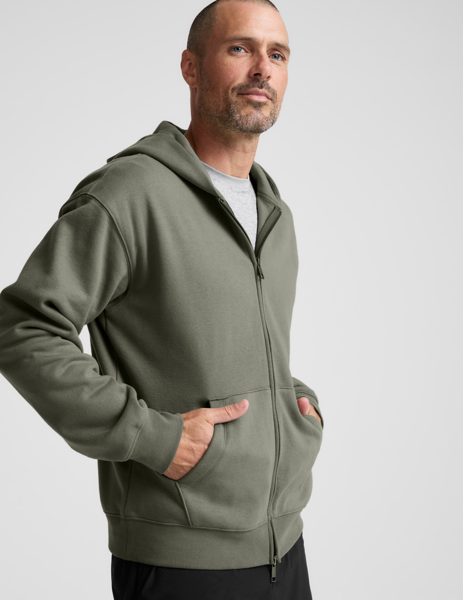 LuxeFleece Men's Full Zip Hoodie