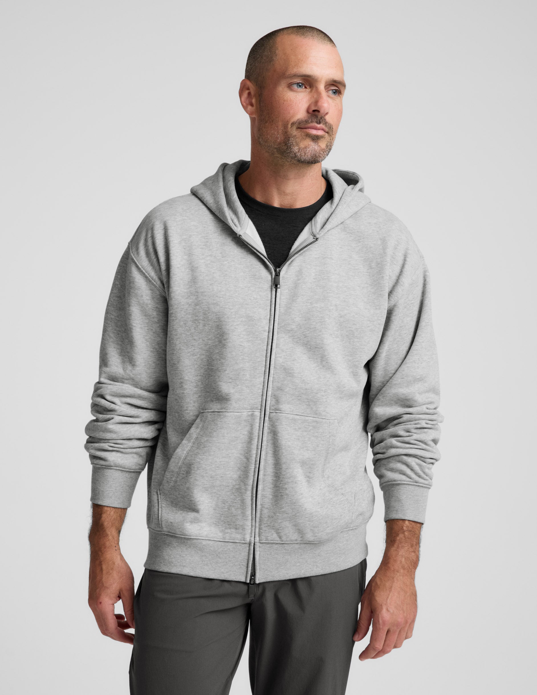 LuxeFleece Men's Full Zip Hoodie