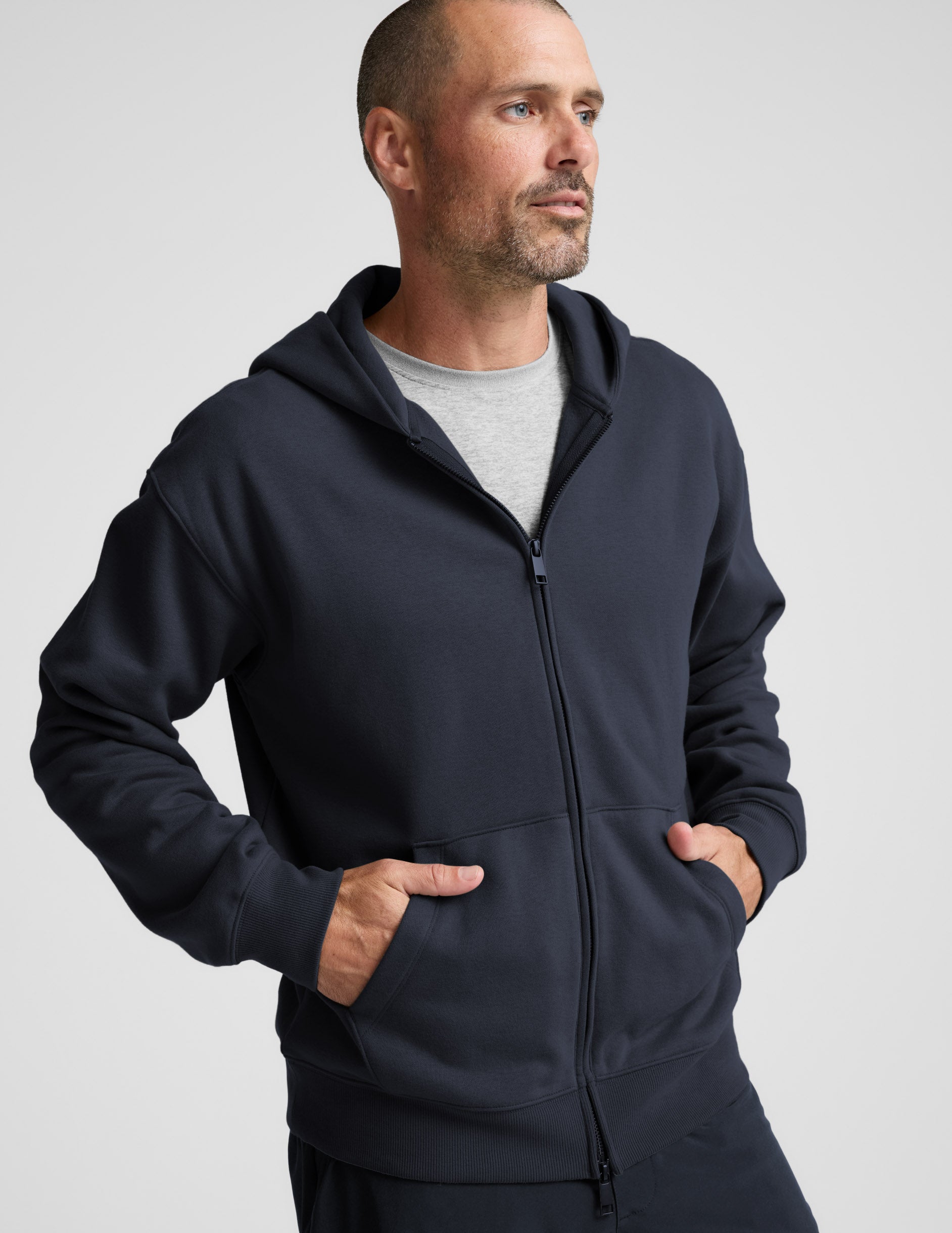 LuxeFleece Men's Full Zip Hoodie