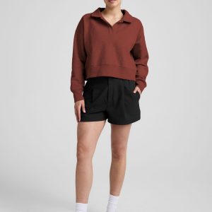 LuxeFleece Collared Sweatshirt
