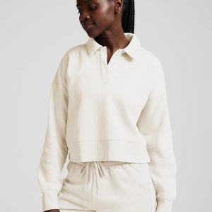 LuxeFleece Collared Sweatshirt
