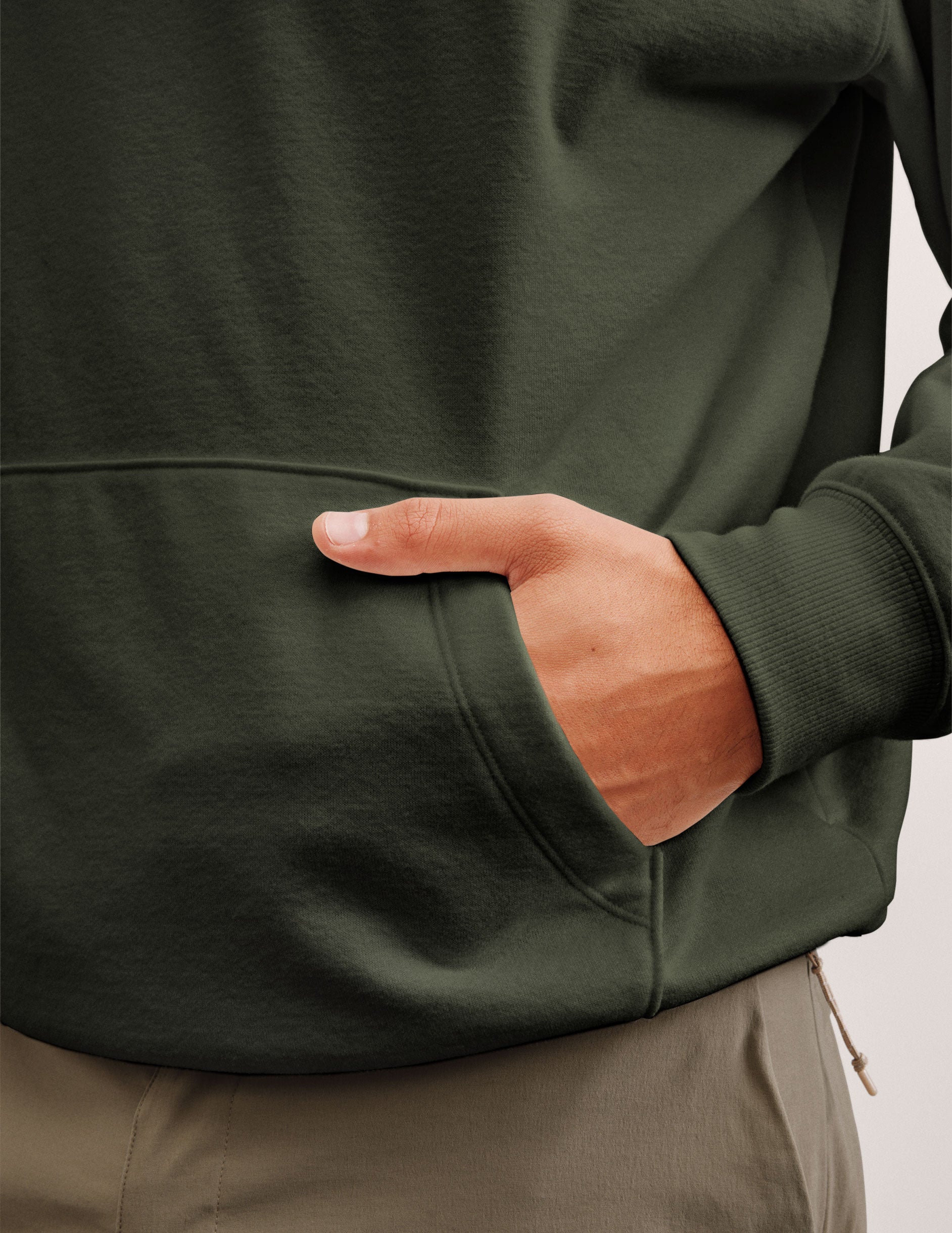 LuxeFleece Classic Men's Hoodie - Image 3
