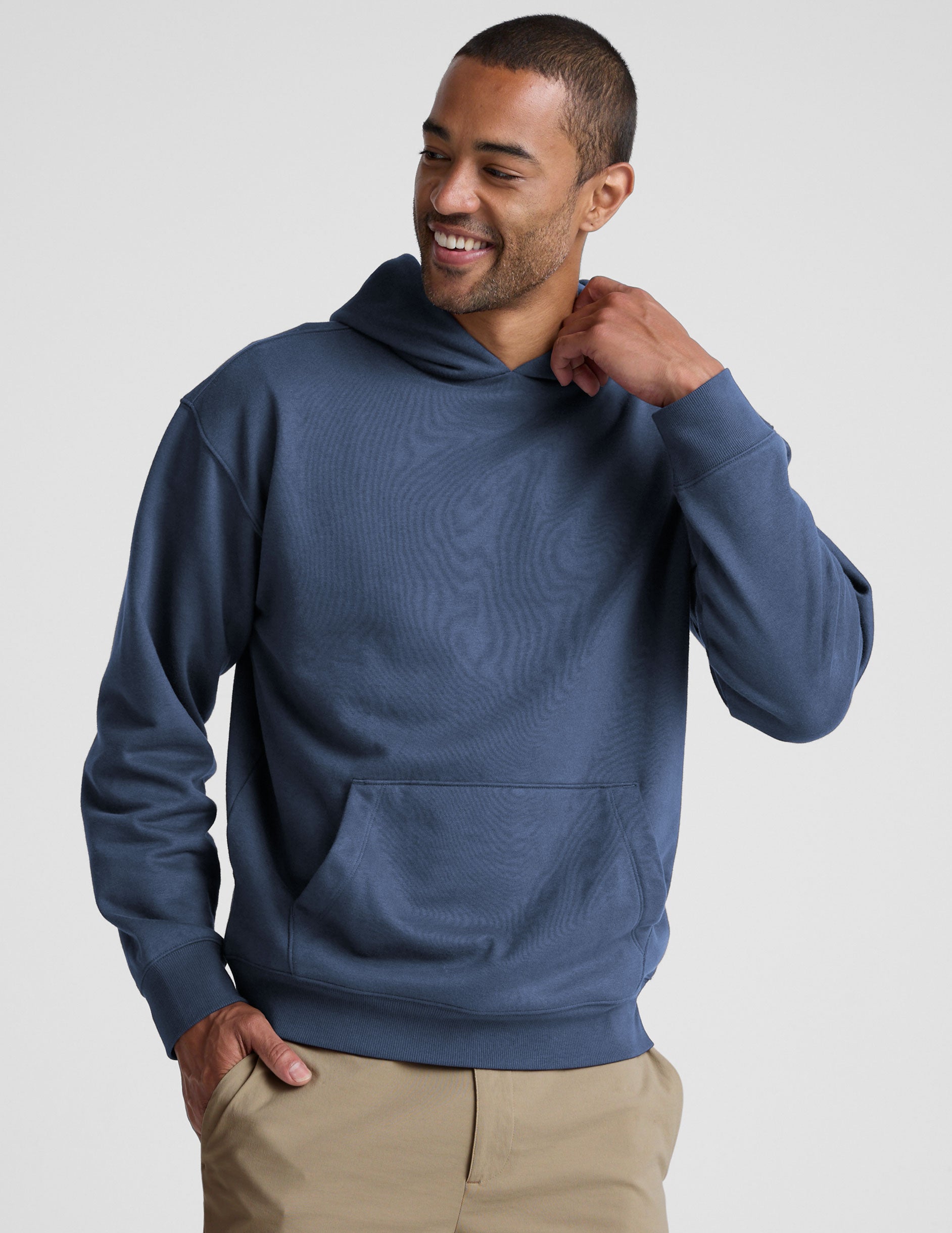 LuxeFleece Classic Men's Hoodie - Image 4