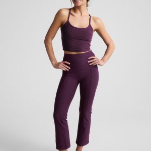 Spacedye Pintuck Kick Flare High Waisted Pant